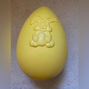 Large yellow Easter egg holiday decoration